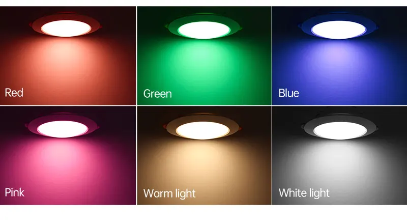 High brightness CCT 3000K 4000K 6000K downlight lamp commercial downlight 7W 9W recessed led downlight fixture for project