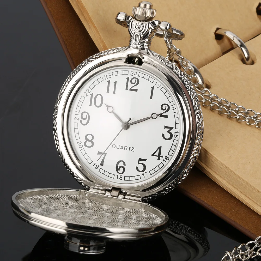 Indian Tribe Style Analog Quartz Movement Necklace Chain Pendant Antique Pocket Watch With Compass