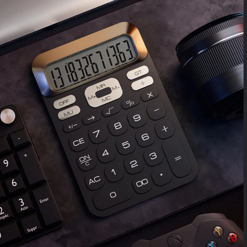 Standard Calculator 12 Digit,Desktop Large Display and Buttons,Calculator with Large LCD Display,Lightweight fashion