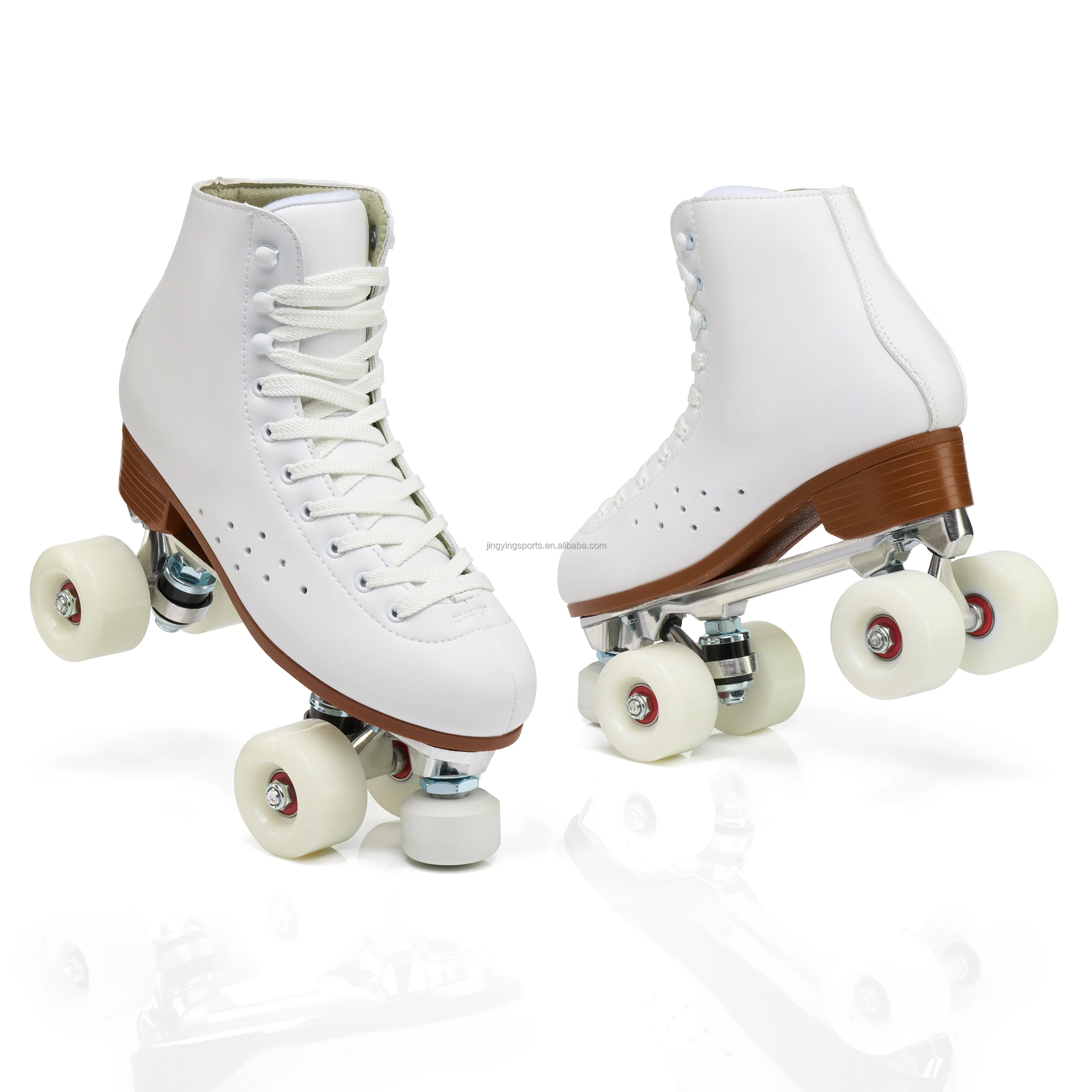 SeeMore Double Row-Classic Quad Roller Skates Customization Roller Skating Shoes for Girls Women