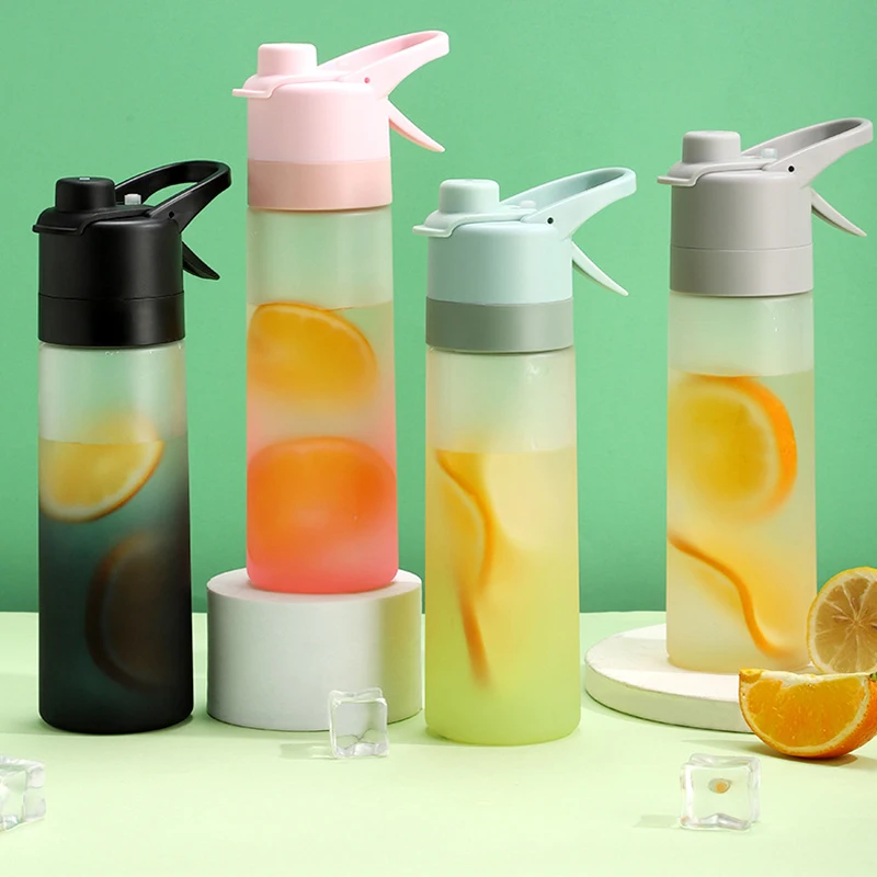 Spray Plastic Space Bottle Creative Student Water Cup Modern Simple Outdoor Sport Water Bottle