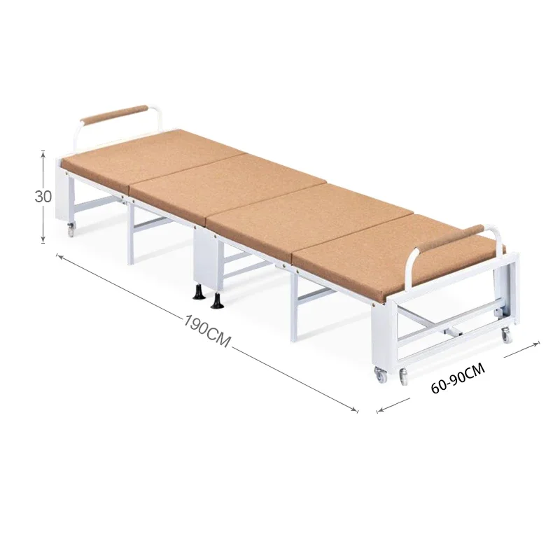 Best made in China twin Adjustable Sleeper wheels Compact Rollaway folding cot beds with Sturdy Steel Frame