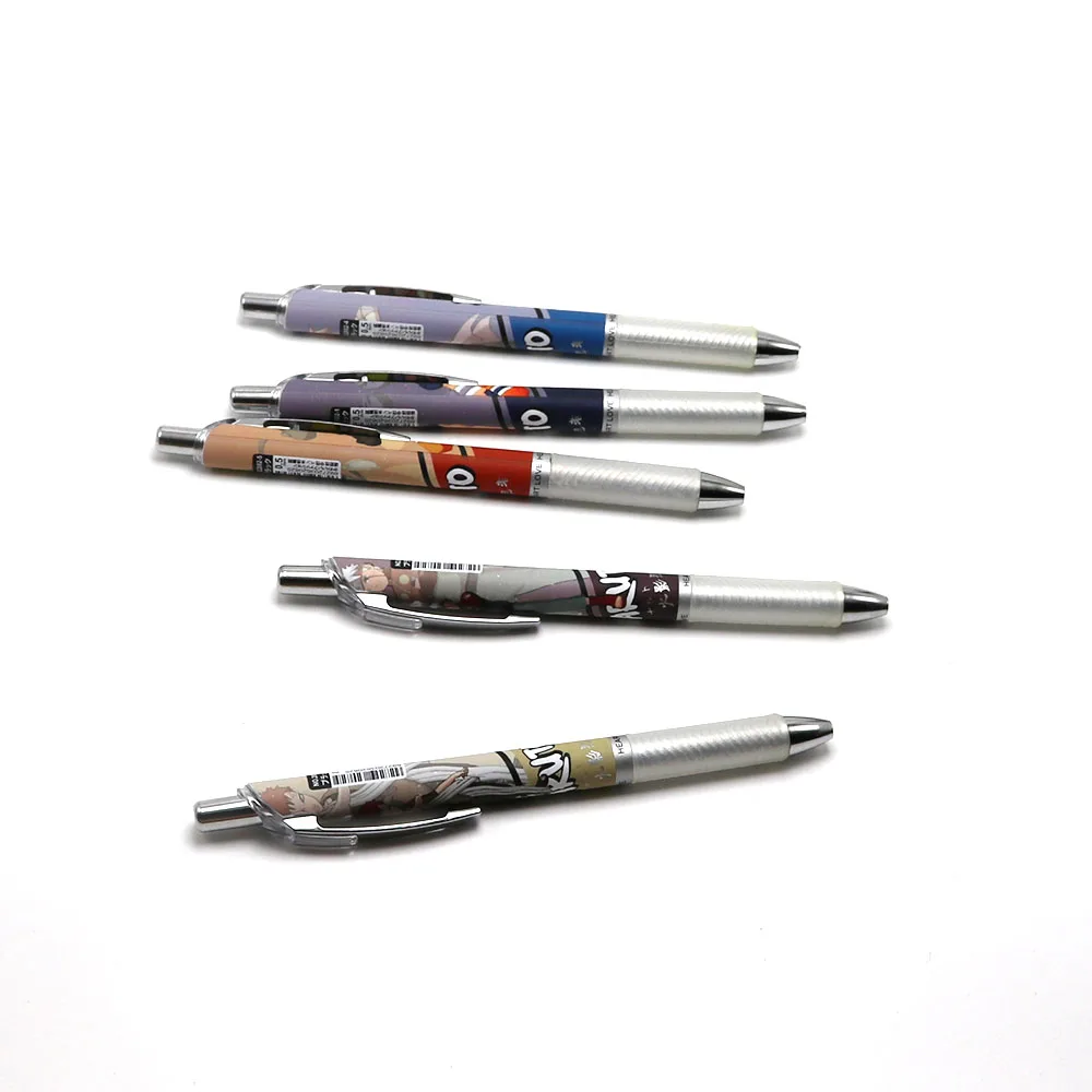 Hot sales plastic ball point pen heat transfer print gel ink pen with metal clip for promotion souvenir gifts