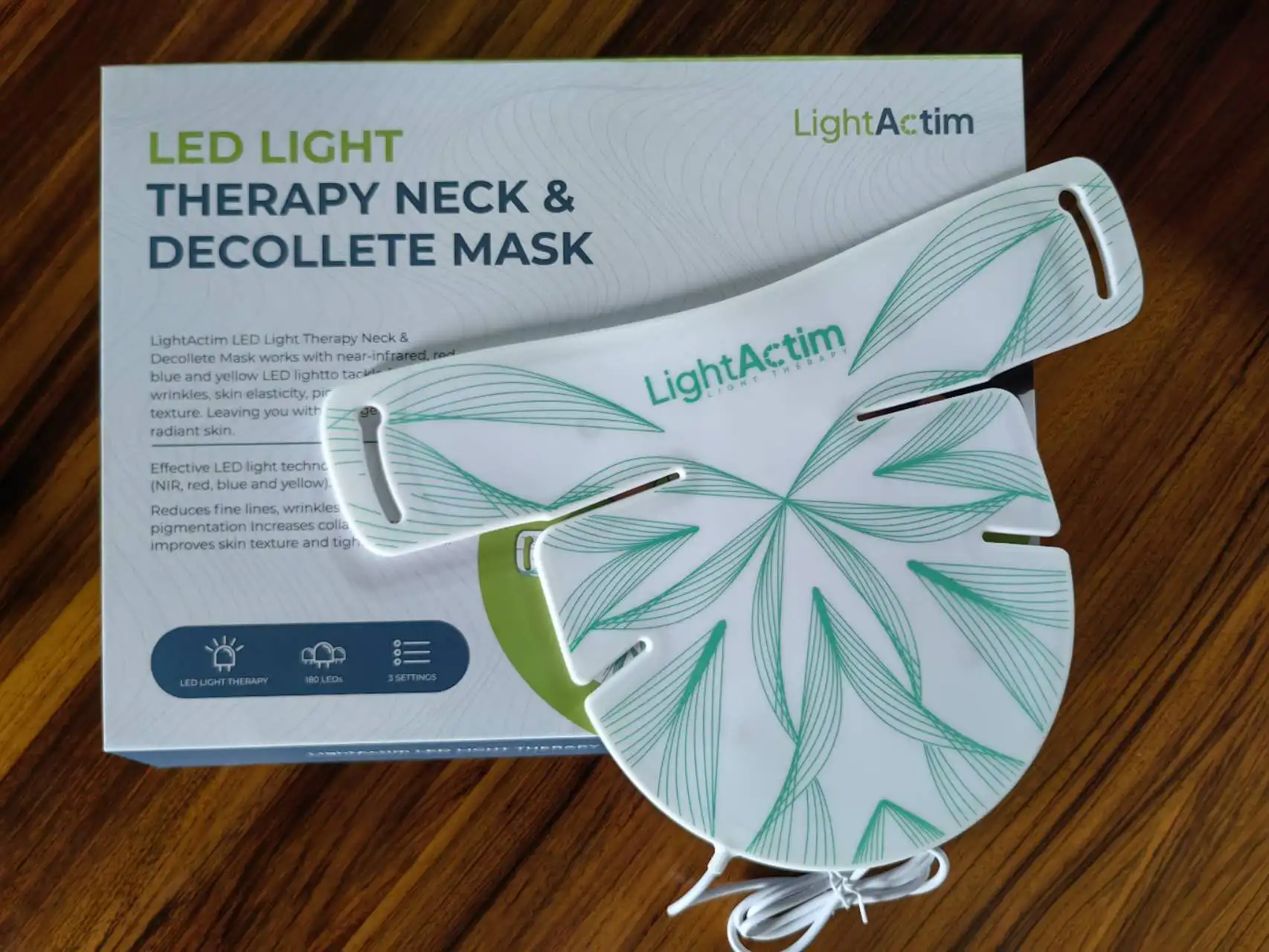 popular One-piece design create young skin Currentbody infrared led facial mask ems hand neck SPA beauty skin massager therapy