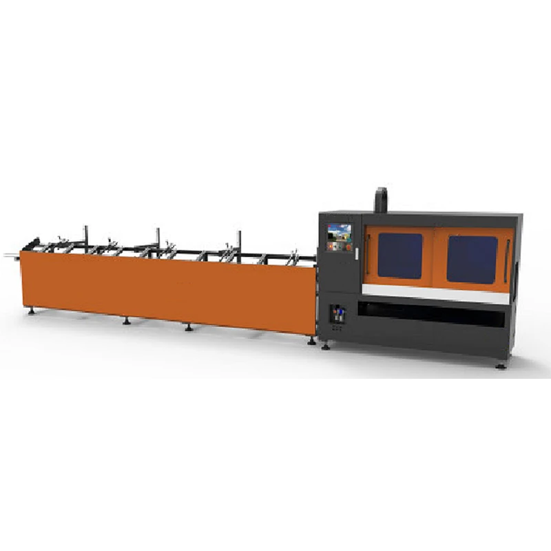 Tube Laser 1.5kw Metal Pipe 2 Chuck Square Rectangular Round Fiber Cutting Machine Cutter 6M