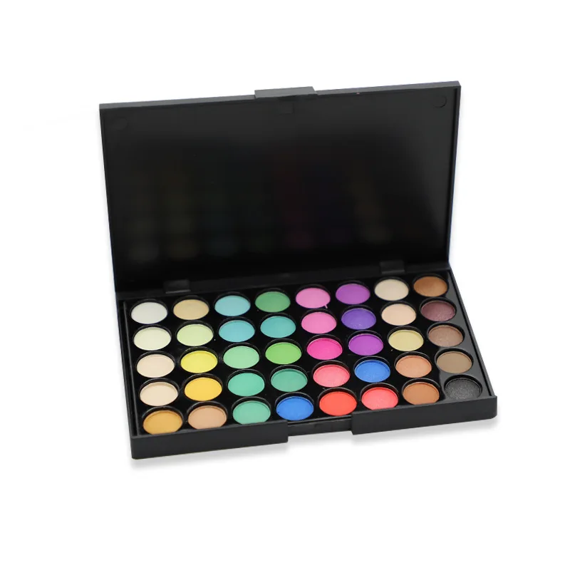 Newest 40 Colors Makeup Eyeshadow Palette book Custom Logo Glitter Matte Eye Shadow Palette