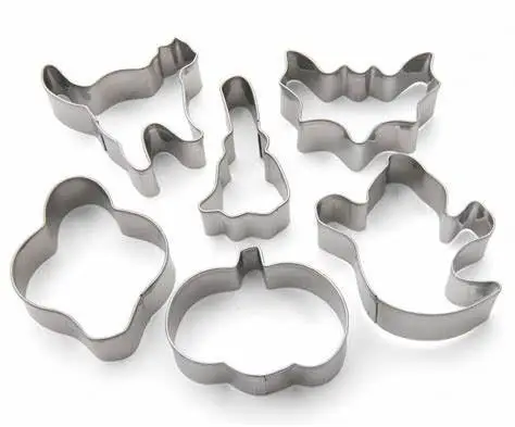 
Amazon Bestseller Halloween Cake Biscuit Mold Set Different Shapes Stainless Steel Cookie Cutter Tools 
