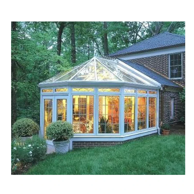 
aluminum laminated glass 4 season solarium patio houses 