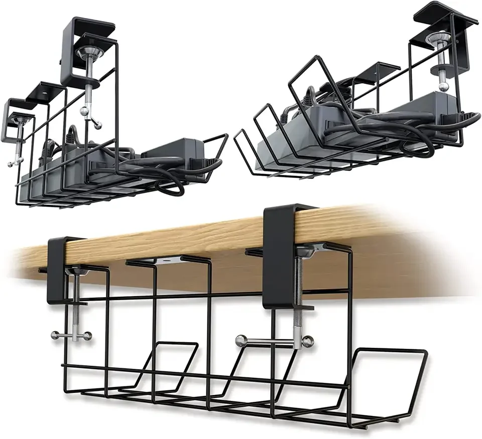 Steel Cable Tray Ladder For Power Supply Wire Management Rack Under Desk Cable Management Tray