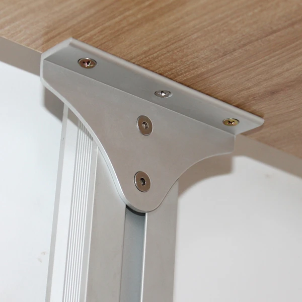 Aluminum shelf support for glass shelf or wardrobe