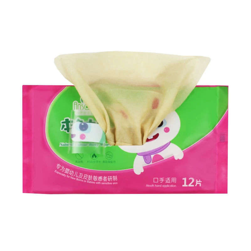 
Unbleached Non-woven Fragrance Free Organic Natural Flushable Baby Water Wipes 