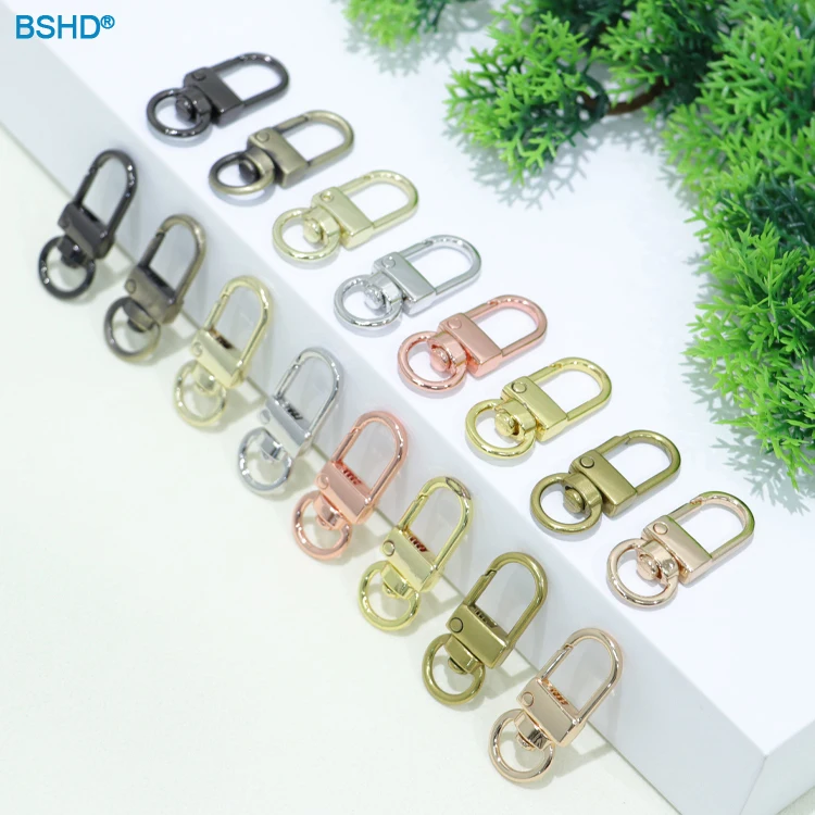 Fast Delivery Colorful Metal Lobster Claw Clasp Swivel Lanyard Trigger Snap Hook Strap With Key Ring Diy Accessories