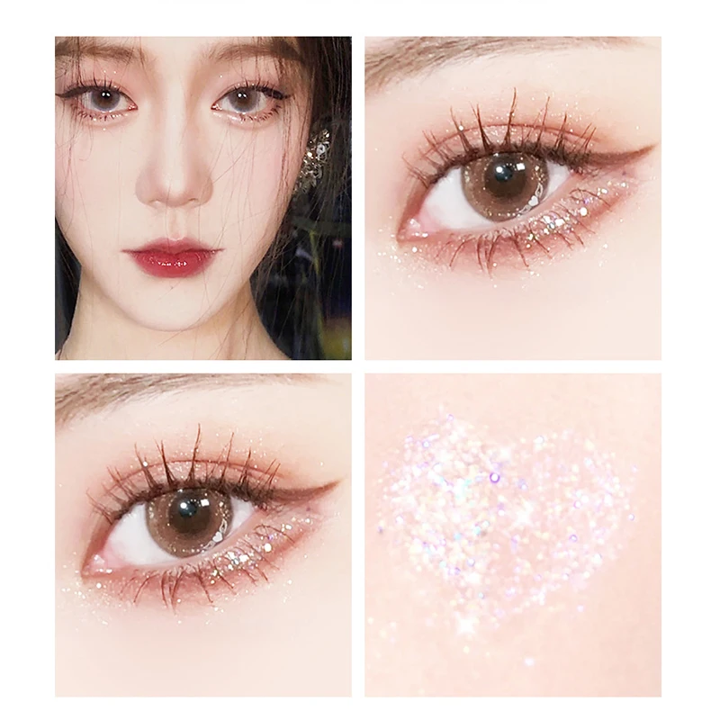 KAN 4 Color Liquid Pigment Eye shadow Ocean Light Waterproof Glitter Shimmer Highlighter Brighten Makeup Liquid Eye Shadow