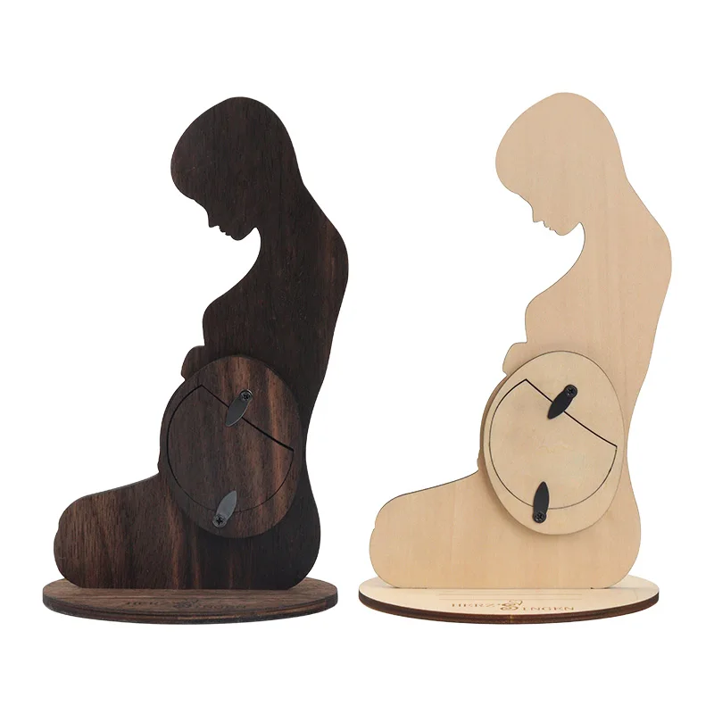  Available Stock Stand Pregnant Women Gifts Wood Ultrasound Picture Frame Wooden Sonogram