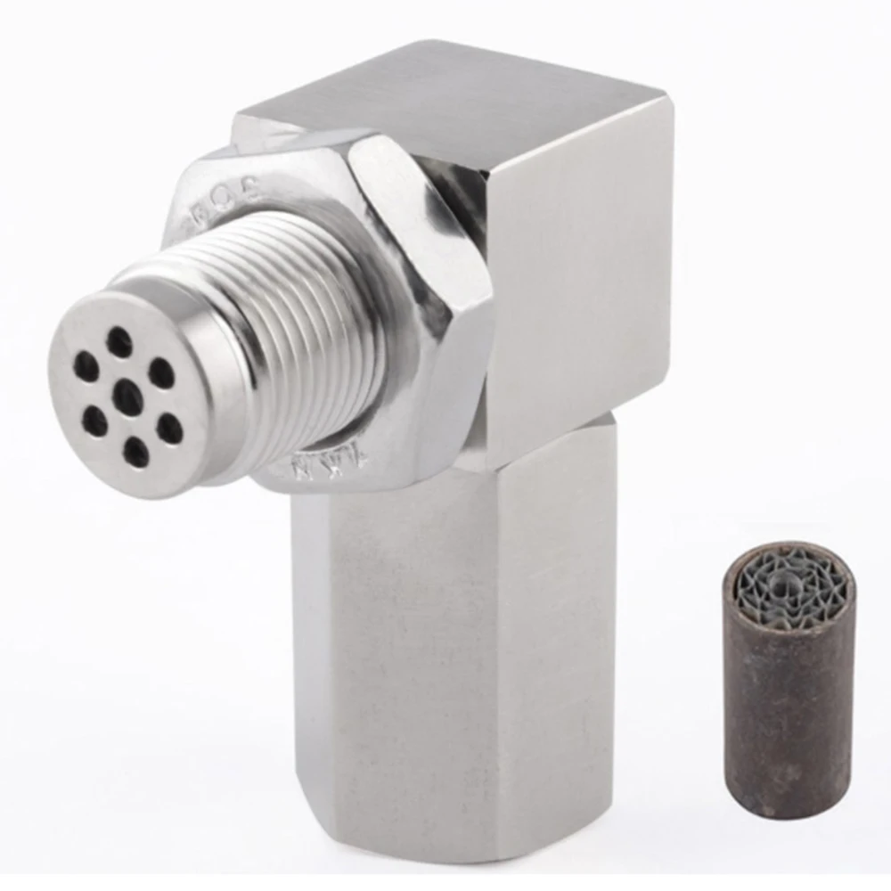 Universal Oxygen Sensor Extender 90 Degree 02 Bung Extension Catalytic Converter O2 Oxygen Sensor Spacer