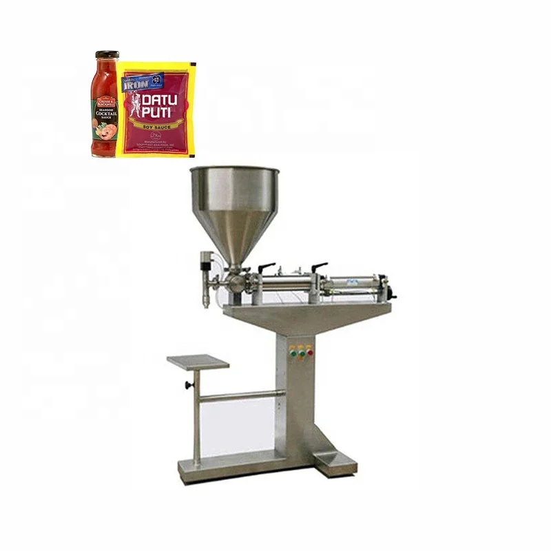 Chocolate Sauce Packaging Equipment Cream Shampoo Cosmetic Manual Stainless Liquid Bottle Filling Machine