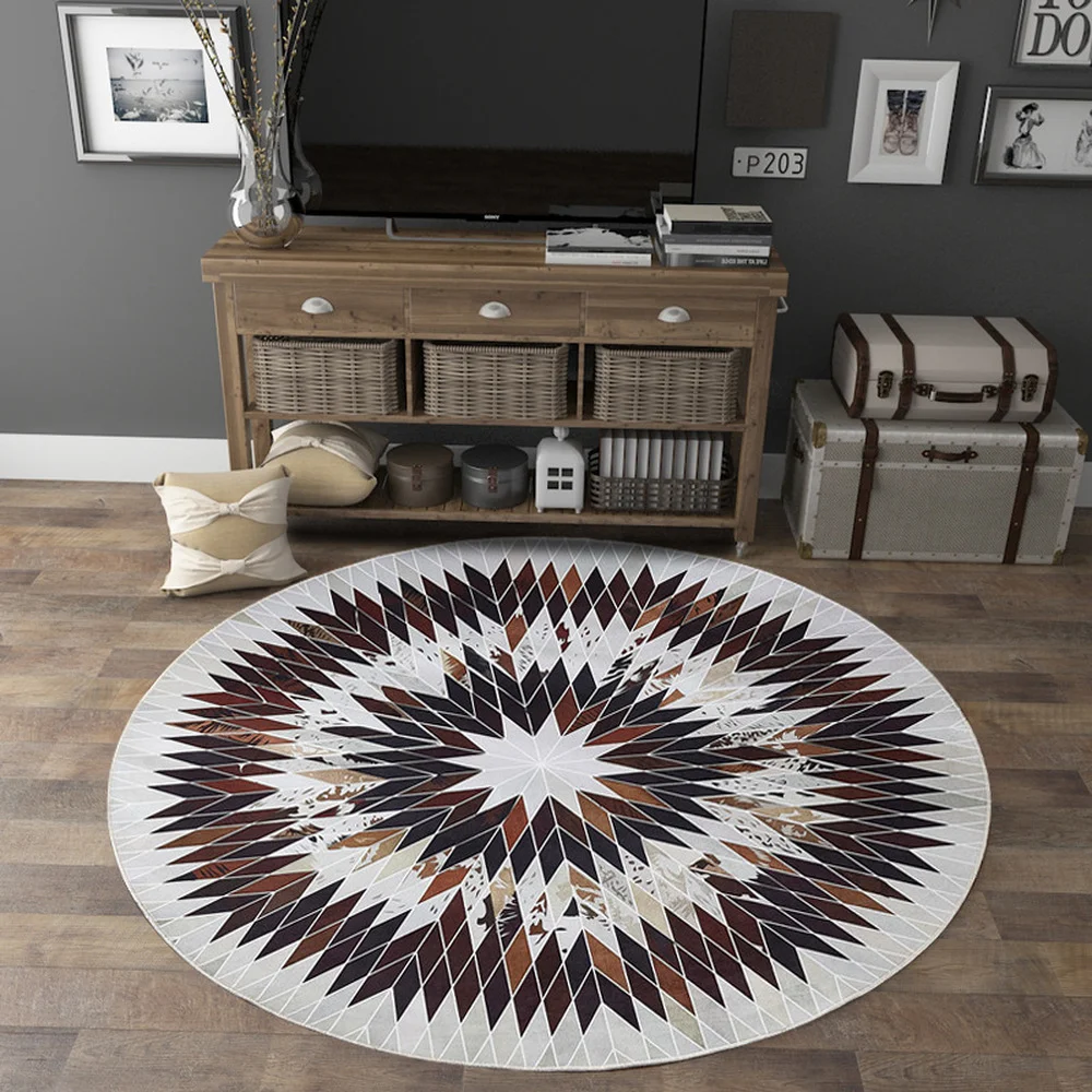  Manufacturers illusion Environmental protection jaipur rugs waterproof cowhide rug with