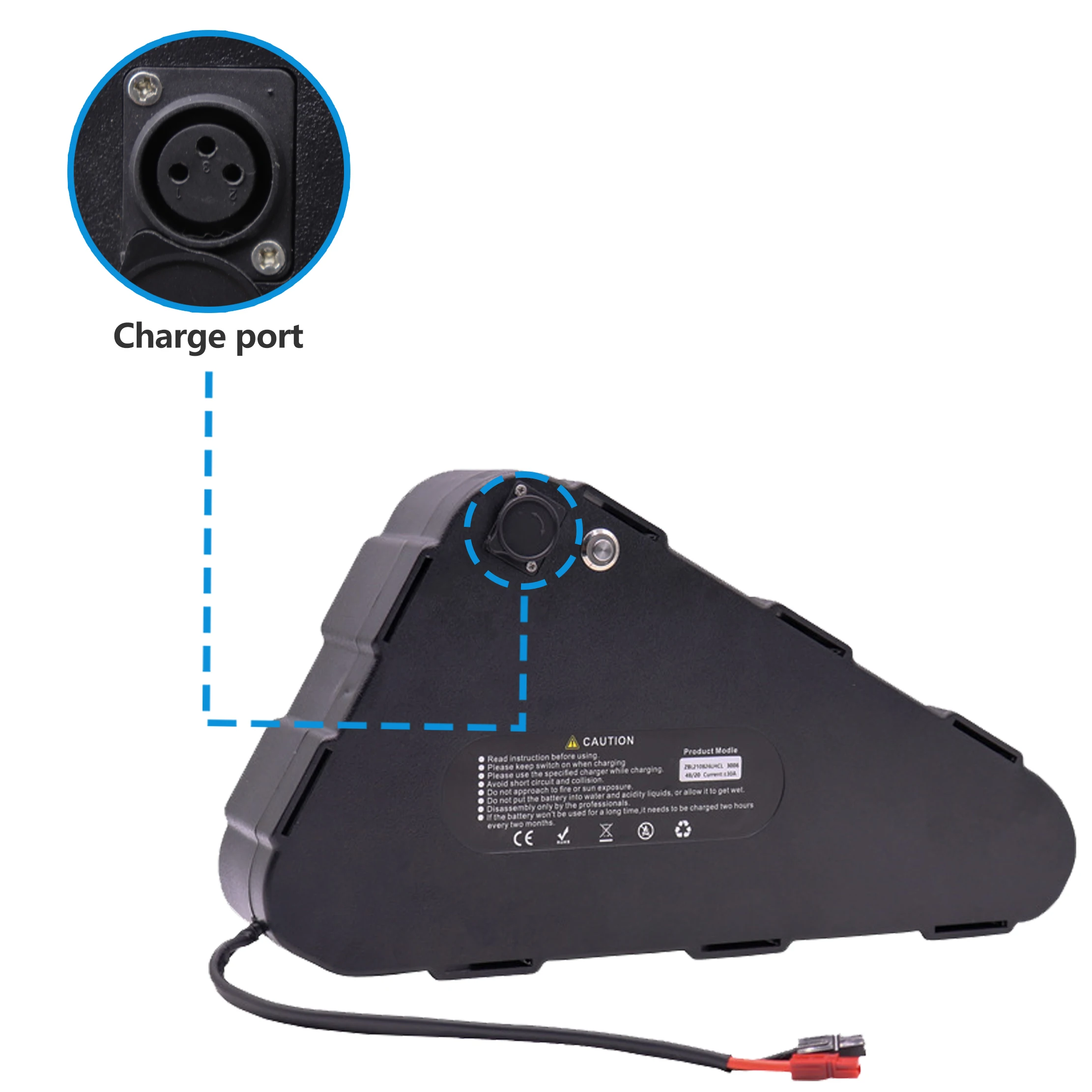 GEB Factory Customized 18650 Li-ion Battery 36V 48v 52v 72v 20Ah 21Ah 24Ah 28Ah 30Ah Delta Battery Pack for Electric Bike