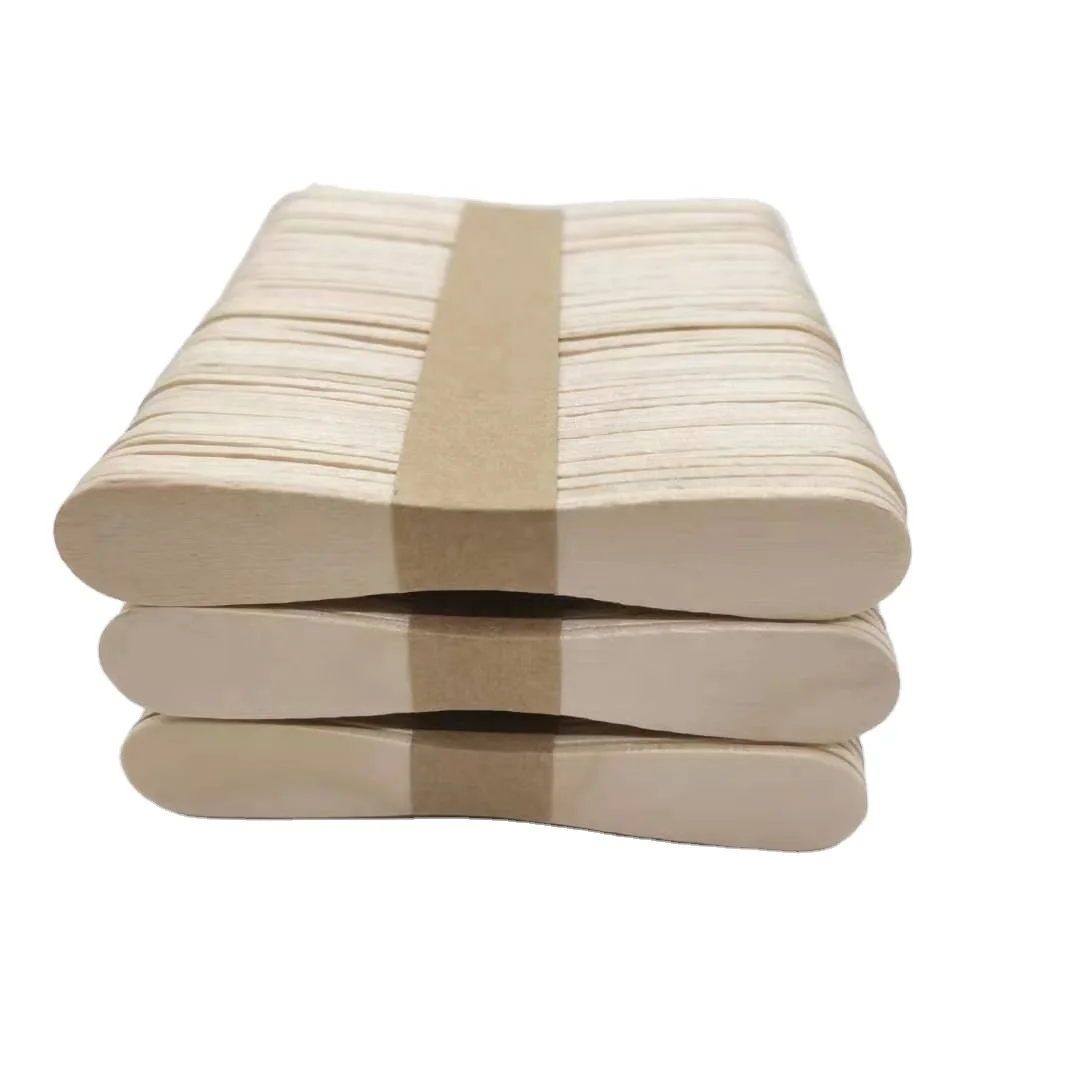 Одноразовая деревянная ложка для мороженого, Лидер продаж, высококачественные биоразлагаемые бамбуковые ложки для мороженого из березы и стопки, экологически чистые деревянные ложки