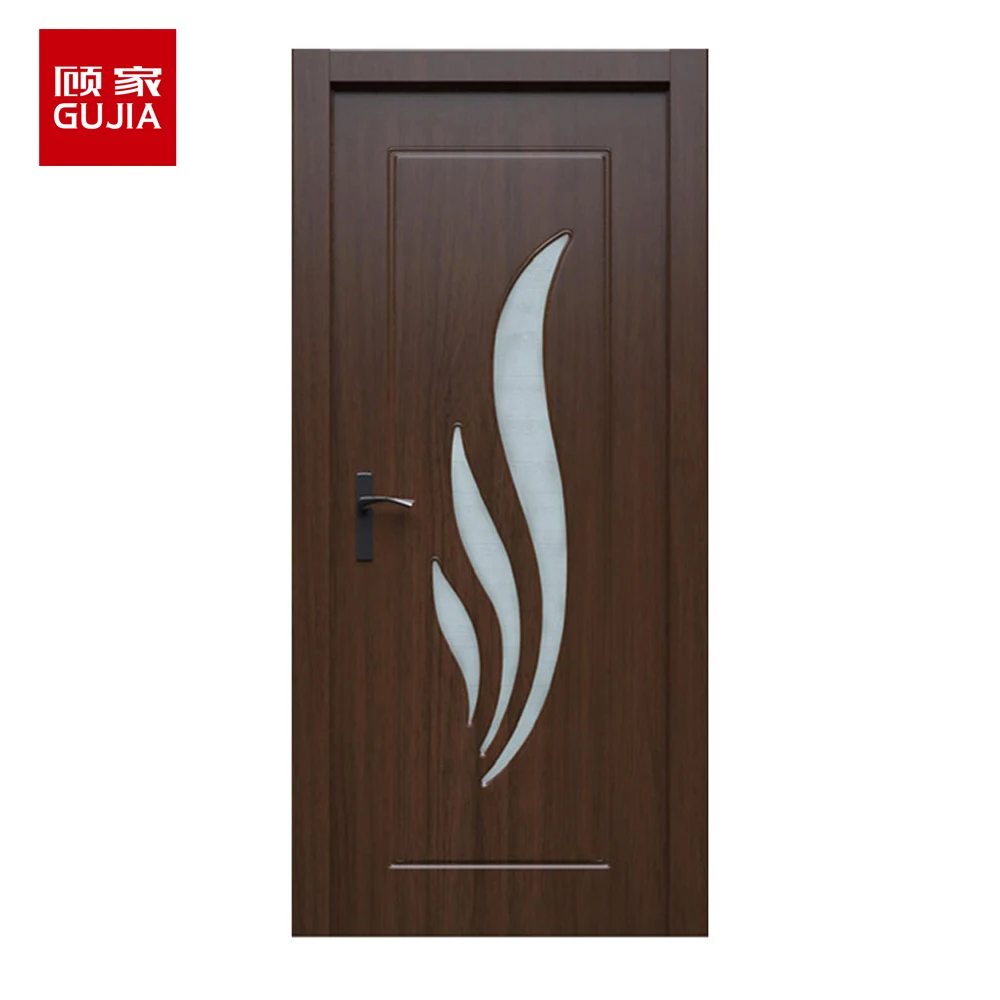 
Ukraine style Chinese PVC Wooden Bedroom glass toilet cheap Door Designs Pictures 