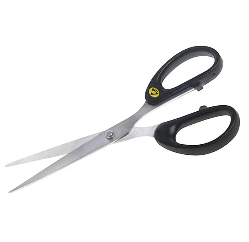 Black Plastic Antistatic Office Cleanroom ESD Scissors