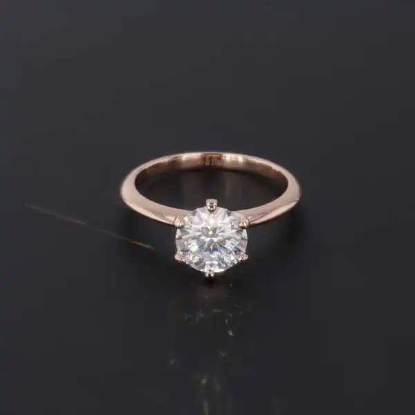 14k 18k platinum moissanite ring loose moissanite diamond stone engagement ring