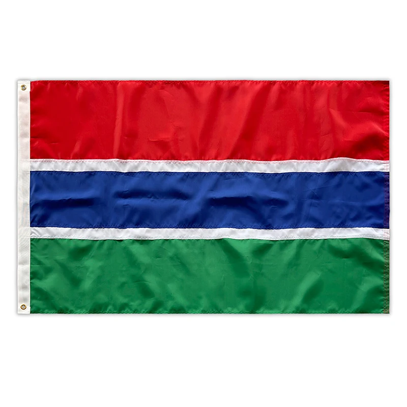 Wholesale Hot Sale Global Countries Flag 3*5Ft The Gambia Flag All Country Flag