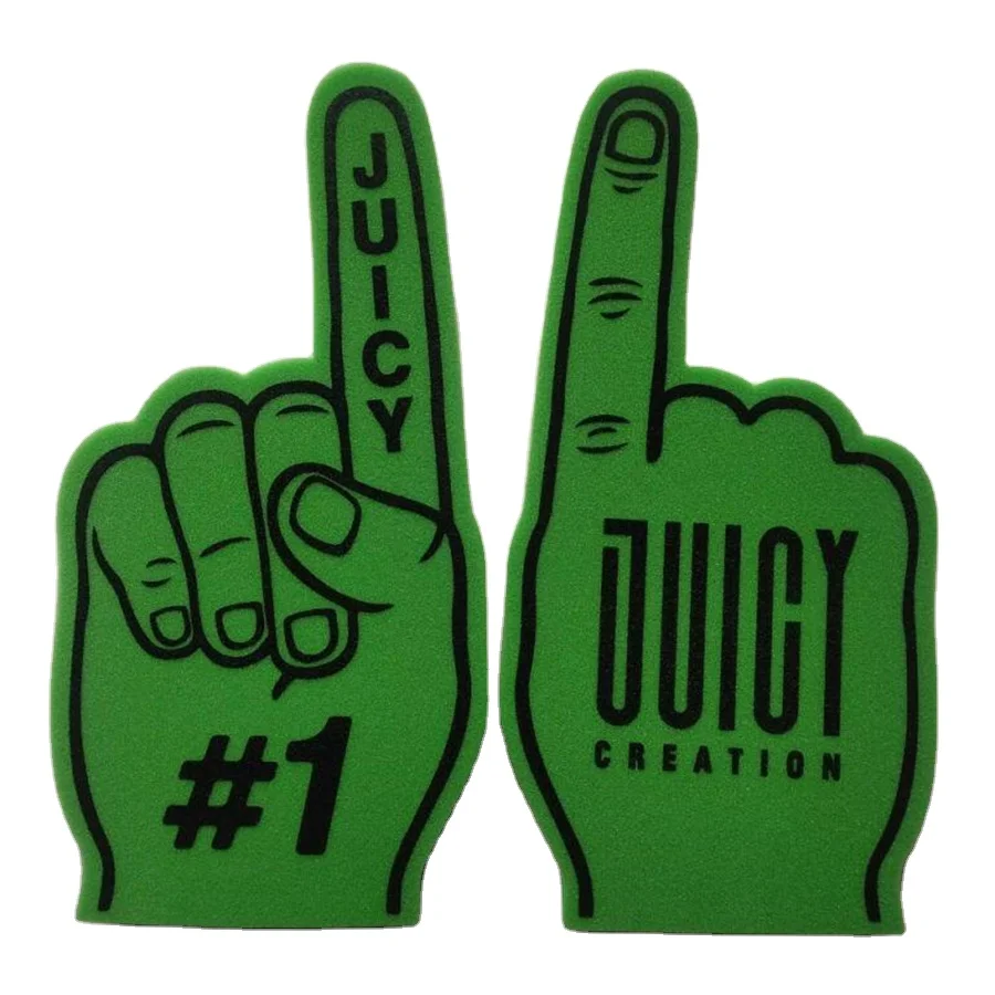 Factory Customize Cheering finger eva foam hand foam finger