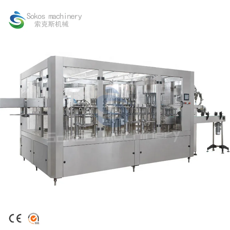 Автоматическая машина кокосовый напиток для заполнения бутылок водой с соком, оборудование для розлива