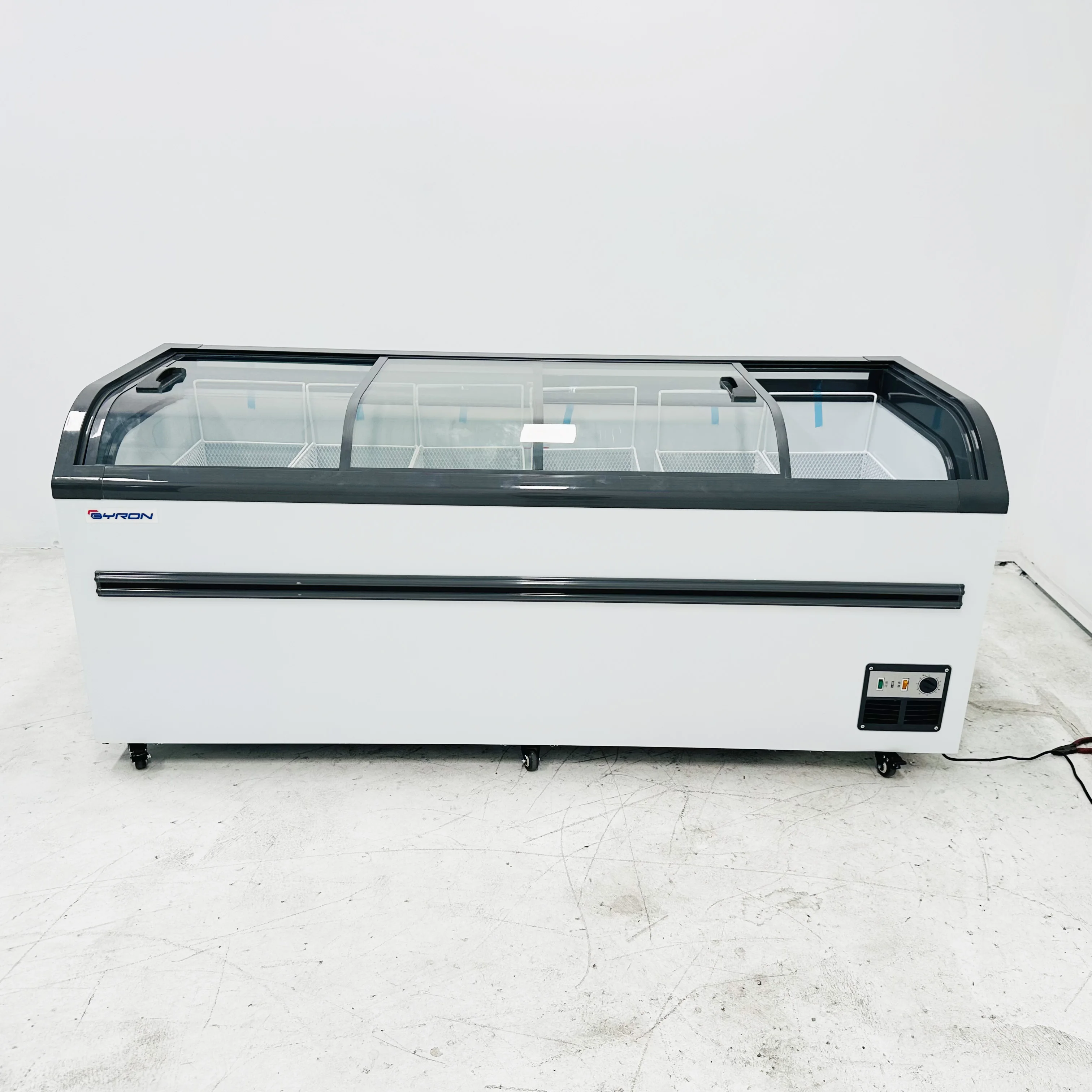 Inverter Chest Freezer Plain Glass Top Deep Meat Display