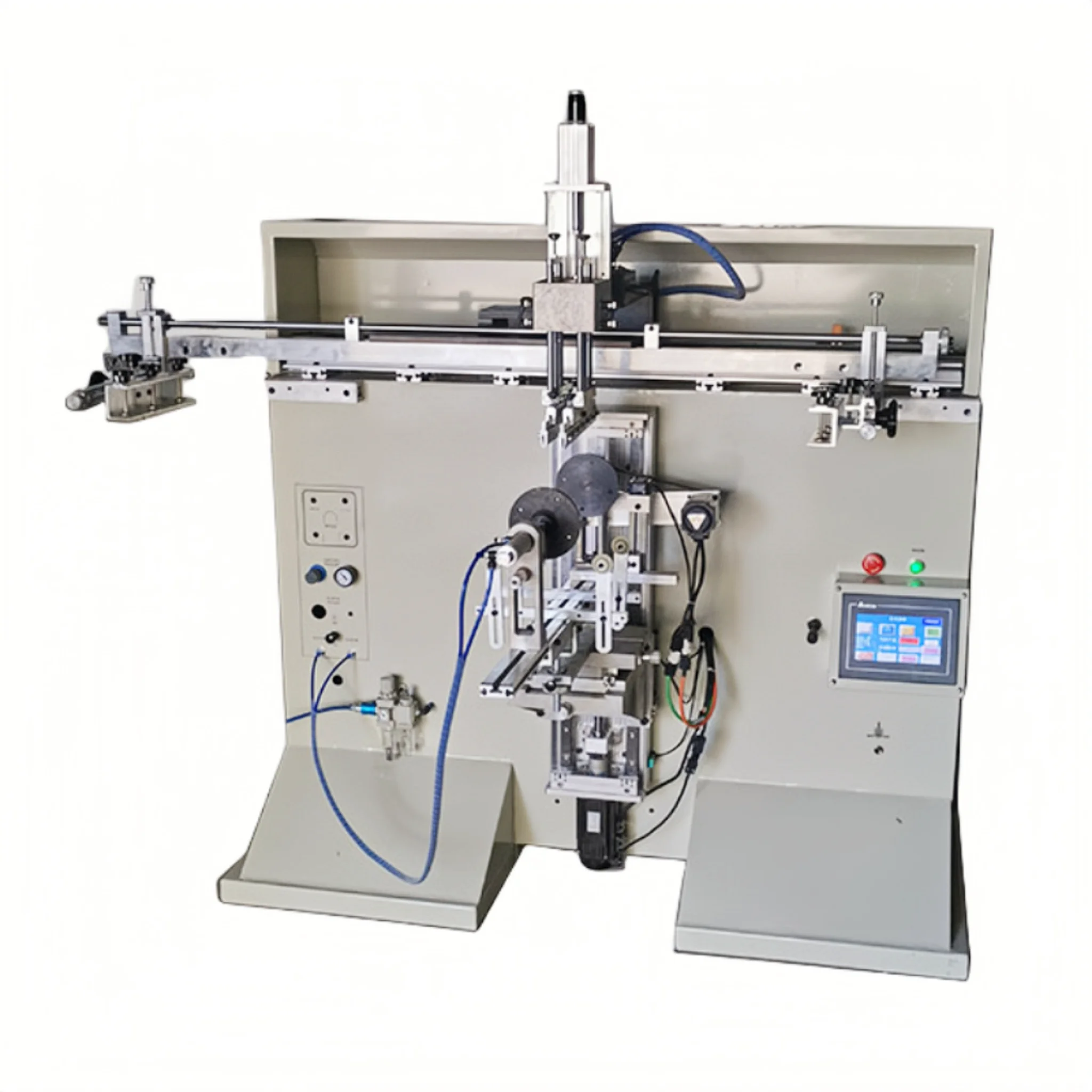 1100SS  Curved Servo  Cylindrical Screen Printing Machine for  plastic paint drum