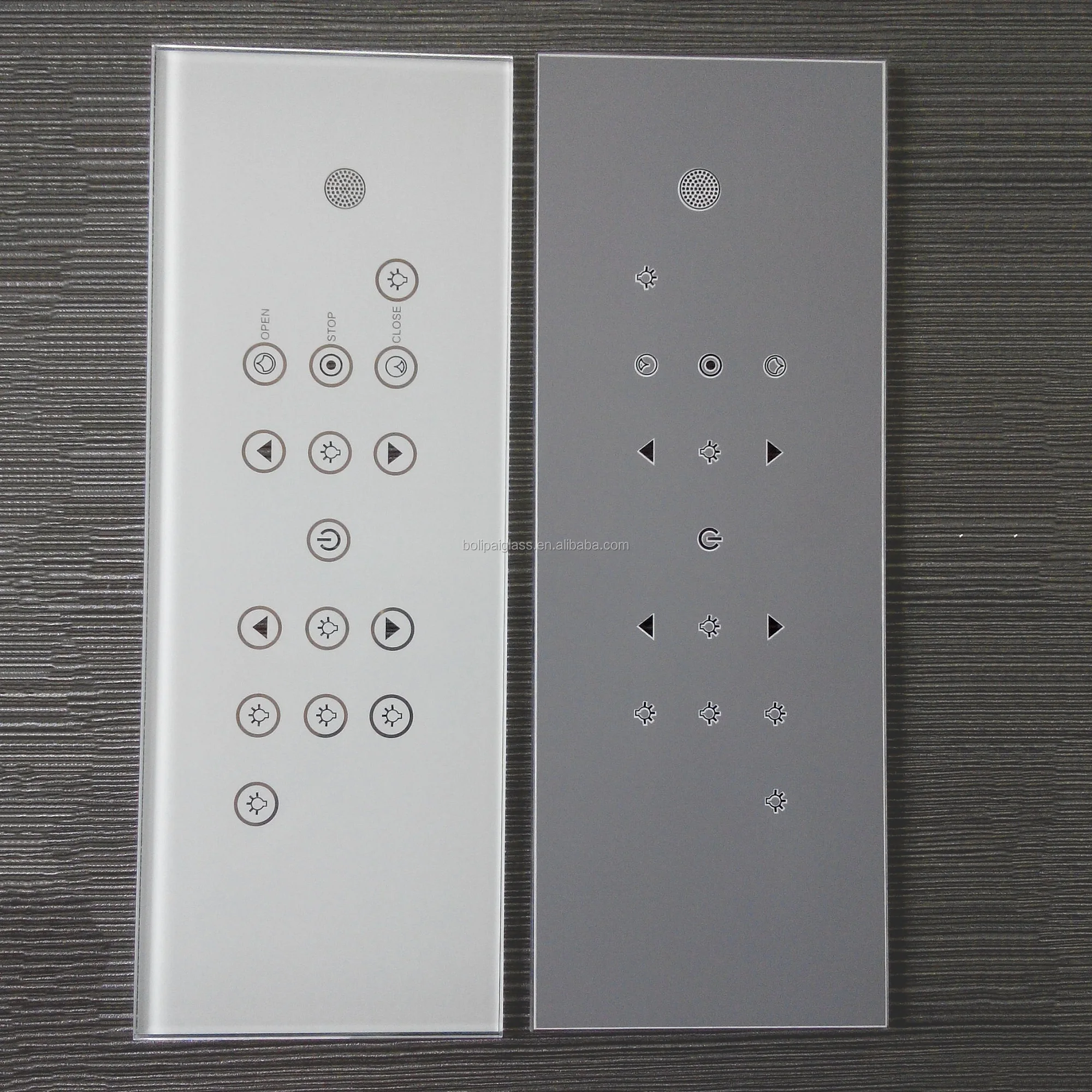 Custom size Wall tempered glass Socket plate Toughened Glass Panel