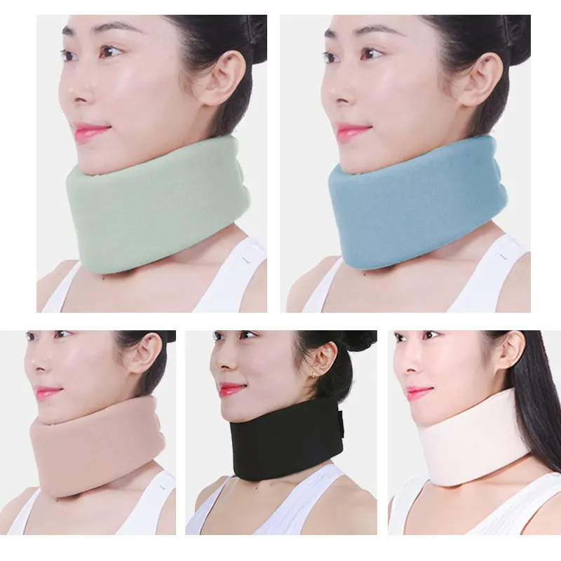Custom Soft Foam Neck Brace Universal Cervical Collar Adjustable Neck Support Brace for Sleeping