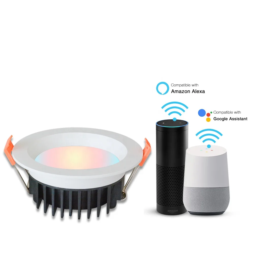 Заводской поставщик RGB + CW 10W Wi-Fi умные светильники CE RoHs SAA
