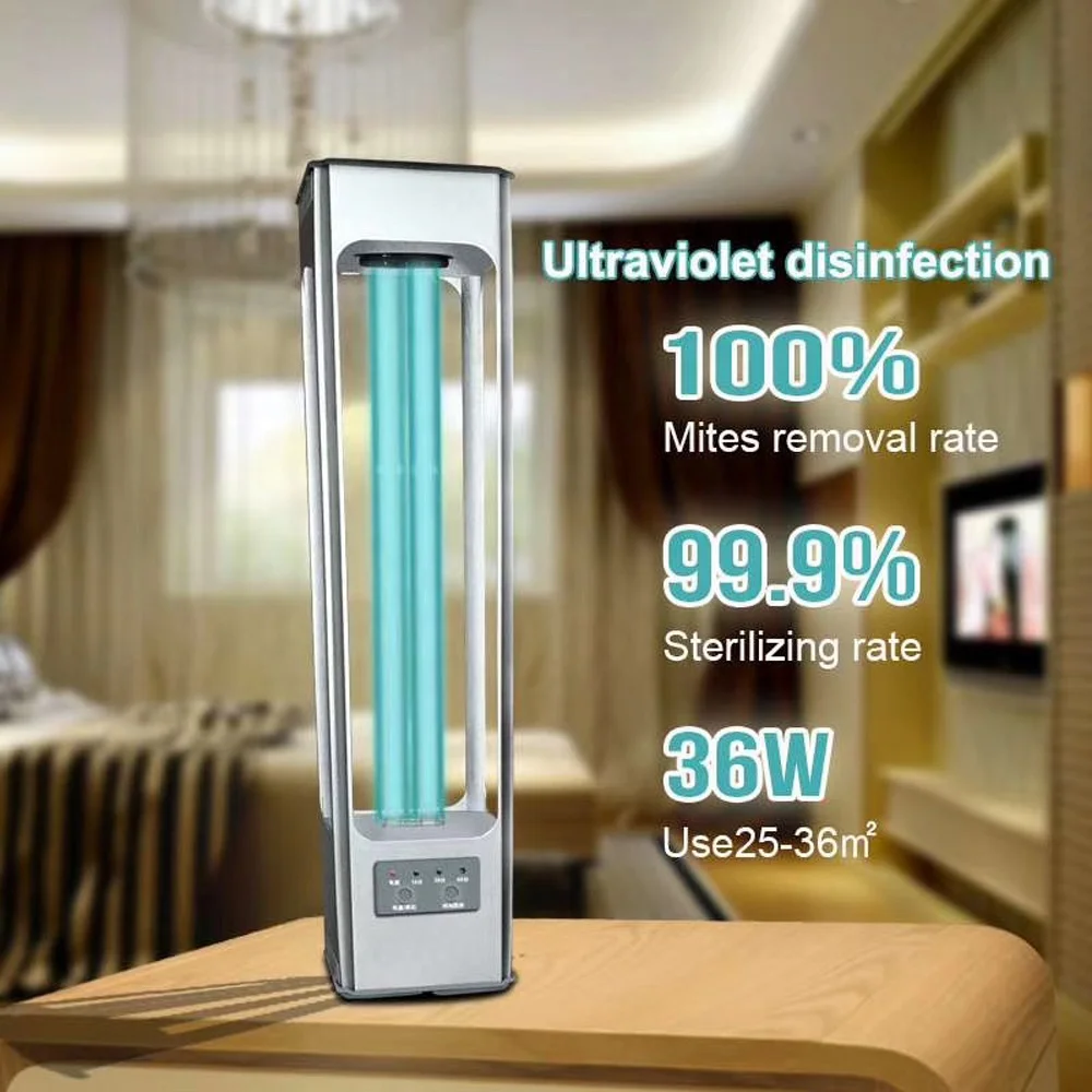 36W Ultraviolet ozone germicide light uv disinfection lamp 110V 220V O3 kill virus for health Aluminum Stainless steel