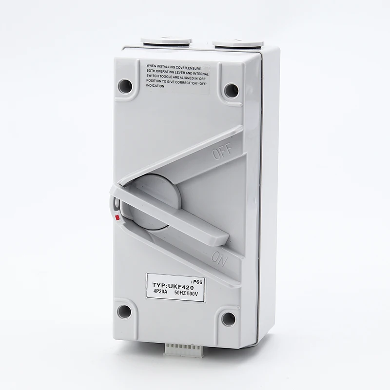 Karwoll Power Switch Rotary Switch 20 Amp Isolator Weatherproof 3p Outdoor Disconnect Isolator Switches