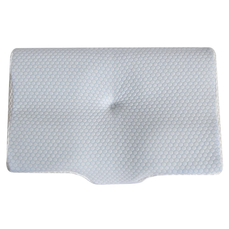 Ergonomic Memory Foam Bed Pillow for Side Back and Stomach Sleepers Contour Shape Ventilated Neck Sleeping Pillows