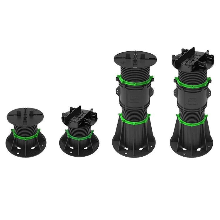 JNZ Height Adjustable Raised pedestal wpc wood plastic composite Wooden decking board floor Stone base supporting pedestal Stand