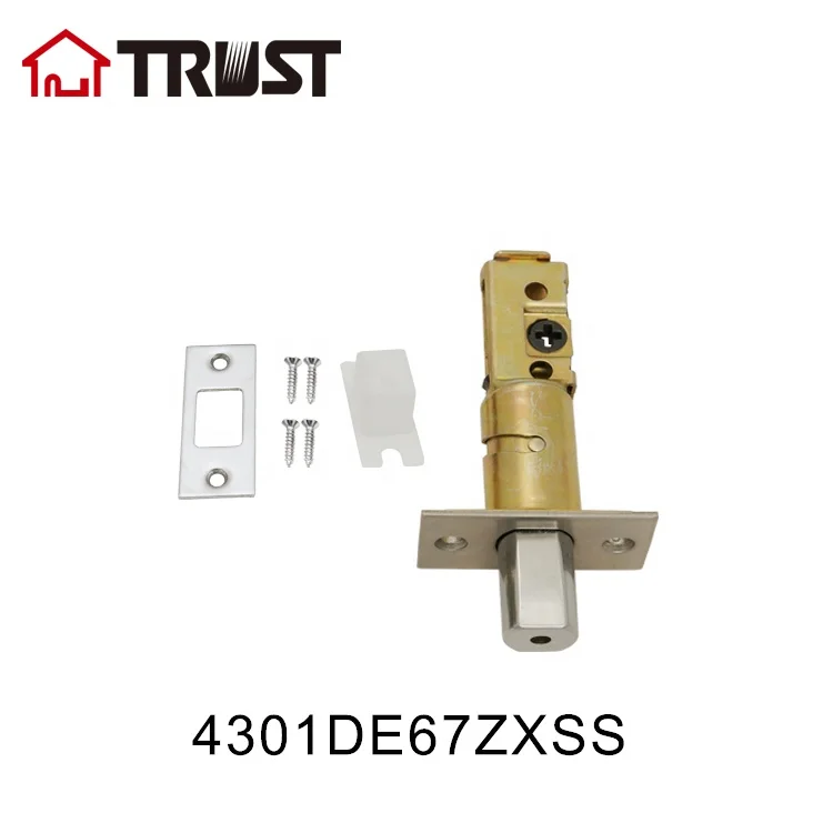 
TRUST 4301DE 6ZXFSS Electronic Latch Adjustable 60/70 Backset Door Bolt For Smart Lever Lock 