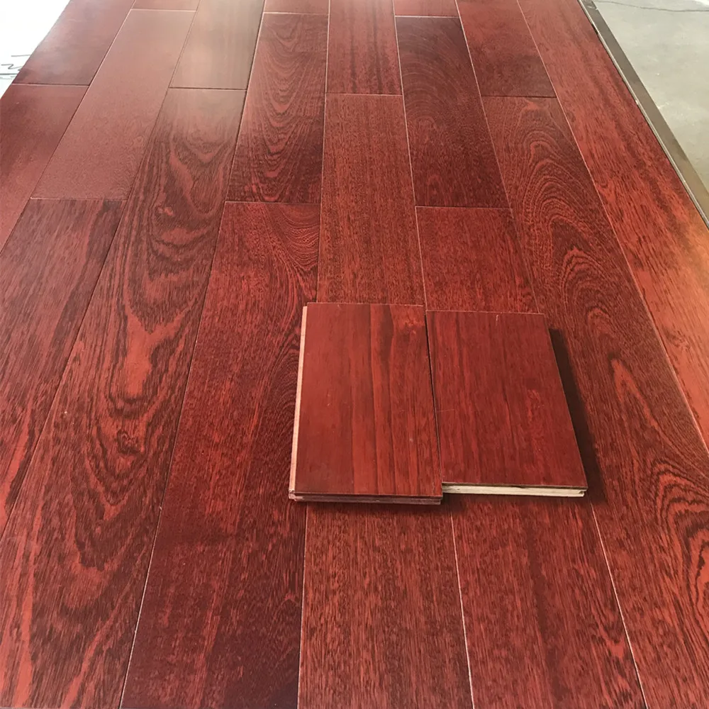 wholesale Solid hardwood Jatoba Brazilian cherry wood flooring