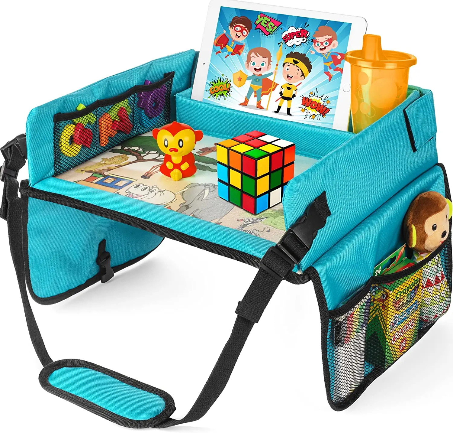 Kids Travel Tray, car travel dining tray