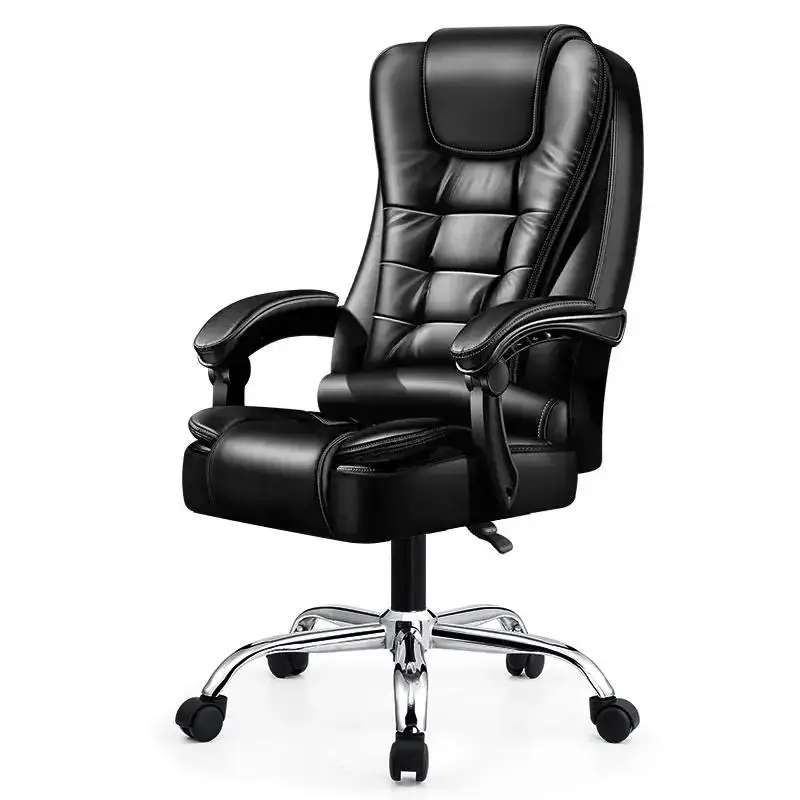 Boss Gaming Chair Lying Massage Lifting Rotatable Armchair Footrest Office Adjustable Swivel Leather Executive Massage Chair