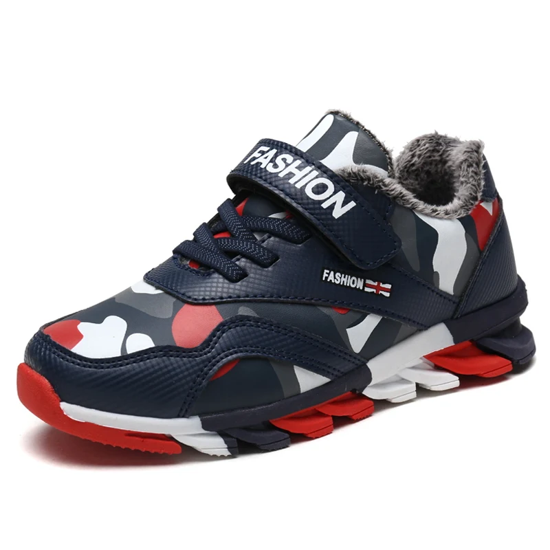 Ботинки Blade, детская зимняя модная повседневная спортивная обувь, утепленная повседневная обувь для мальчиков