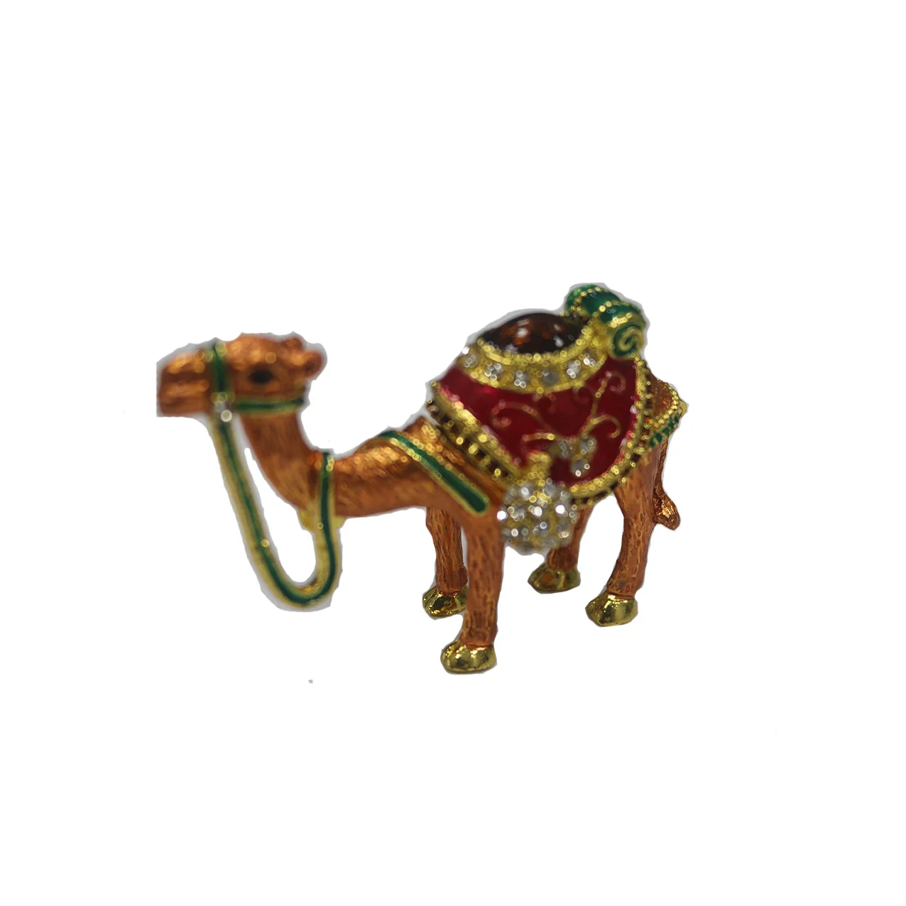 Factory Wholesale Camel Hand-painted Enamel  Metal Crafts Ornament Home Decoration Novelty business  Gifts  box for jewelry