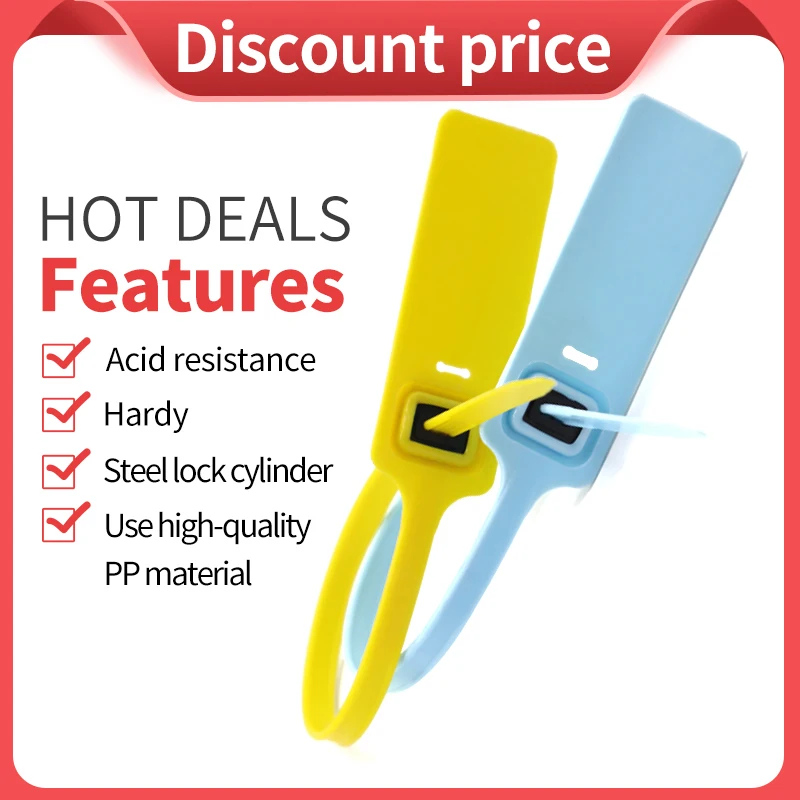 Изготовитель BCP027 изготовленный на заказ пластиковый уплотнитель защитный и замок охранного уплотнения