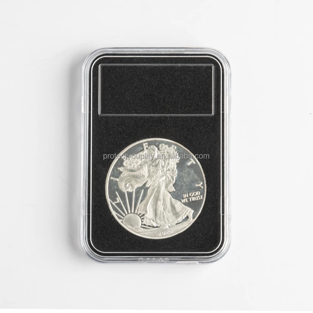 Coin Holder Display Slab Customizable Inserts Size 20/25/30/35/40 mm Fit for NGC PCGS Grade Collection Box
