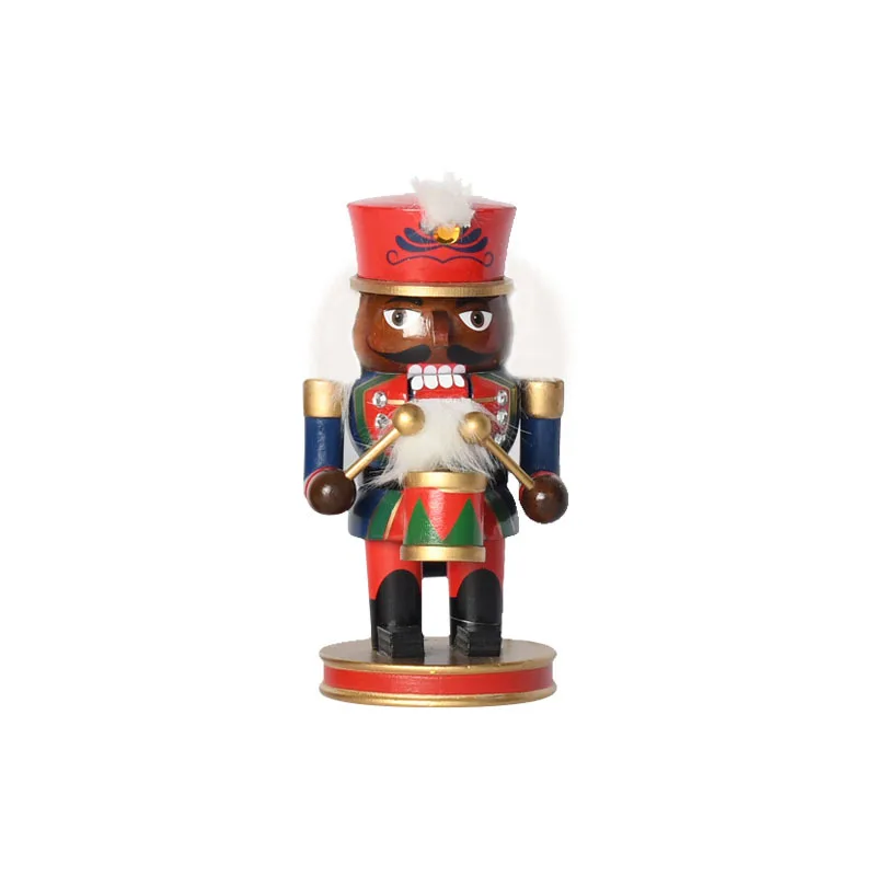 7Inch wood Nutcracker tin soldier doll wooden crafts Puppet Christmas decoration photos on the table decoration customization