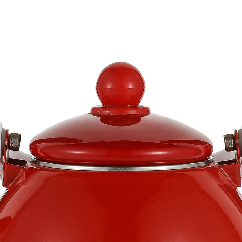 In stock 1.6L 2.5L 3L  enamel camping stainless steel lid enamel coffee pot for home use