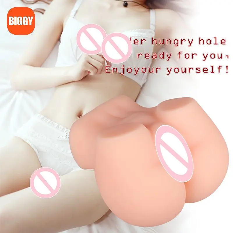 4.30LB Woman Ass Sexy Toys Artificial Vagina Rubber Pussy For Men Male Masturbator Vagina Anal Big Fat Ass