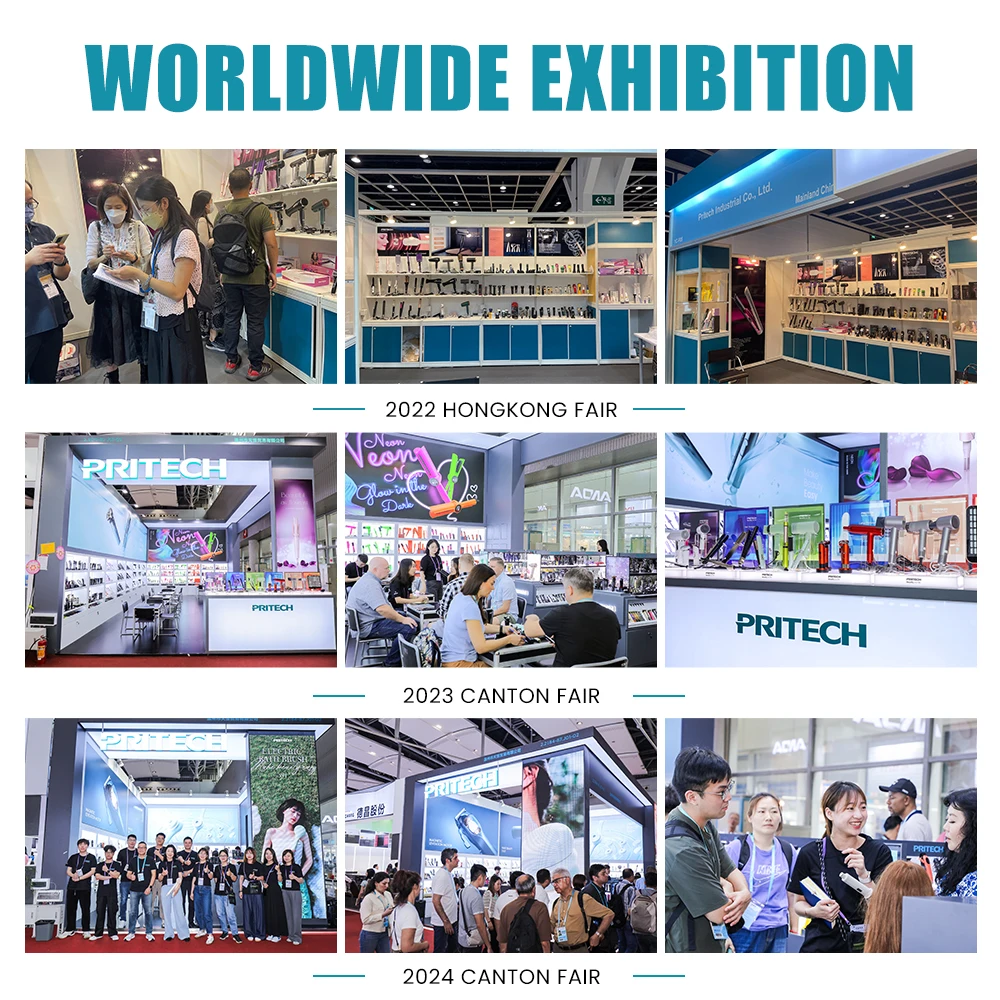 PRITECH Ready-to-Ship 1400w Powerful Blow Dryer Professional Ionic Hair Dryer for Homeuse